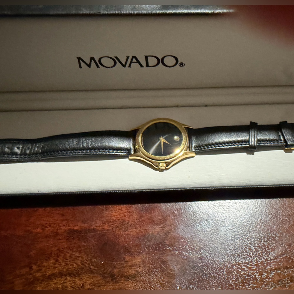 Vintage Black Movado watch